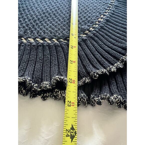 Ruby Road Sweater Cardigan-Women's Large/ Ex-Large- Black w/ Gold Trim - Picture 12 of 12